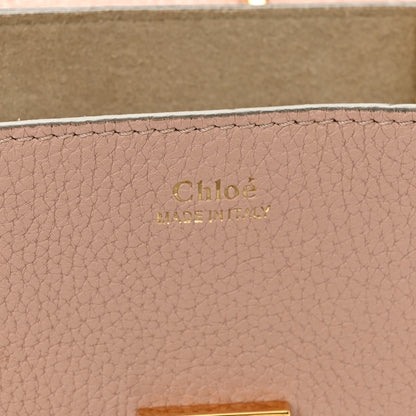Chloe Grained Lambskin Mini Drew Shoulder Bag Cement Pink 6 of 10