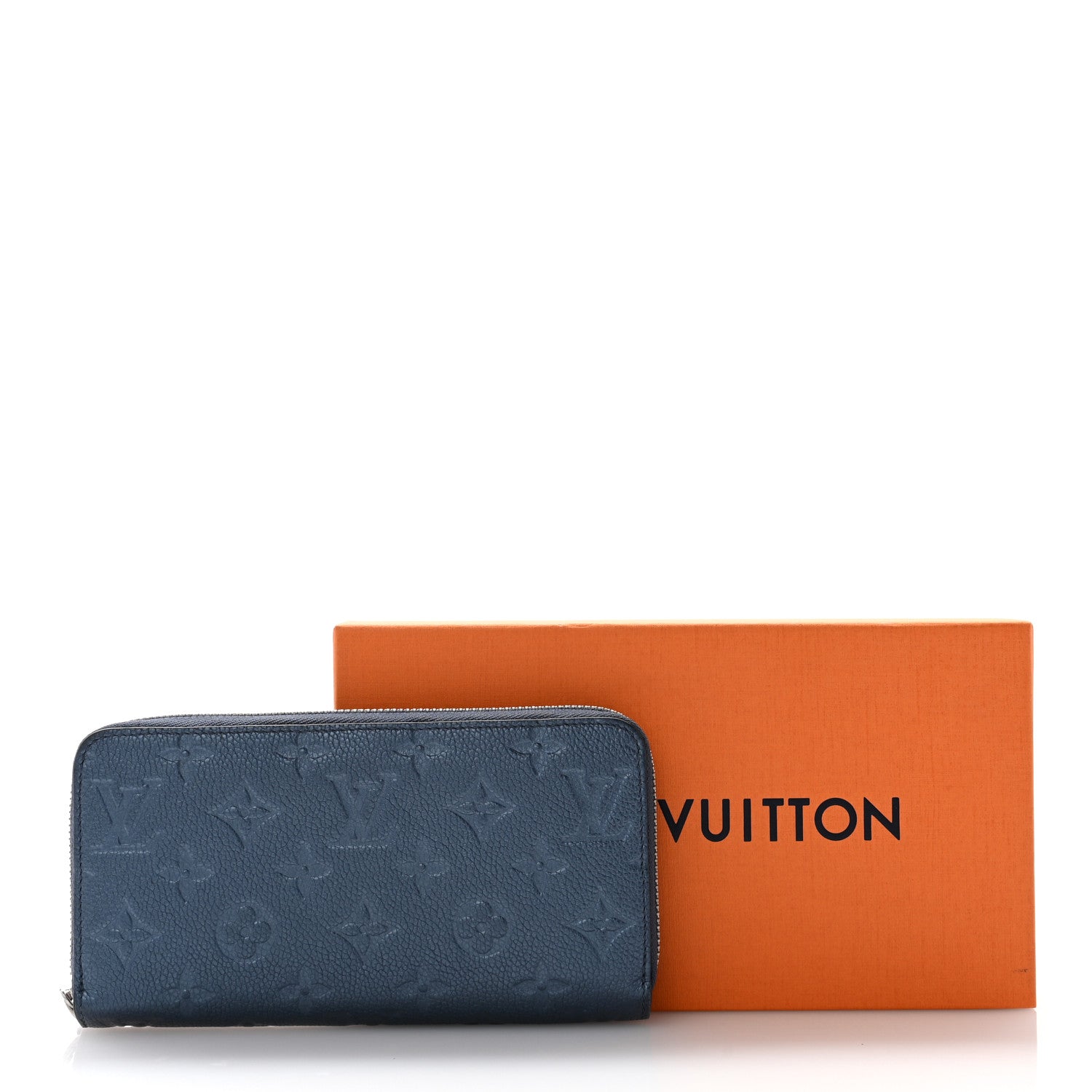 Louis Vuitton Metallic Empreinte Monogram Zippy Wallet Navy Nacre 8 of 8