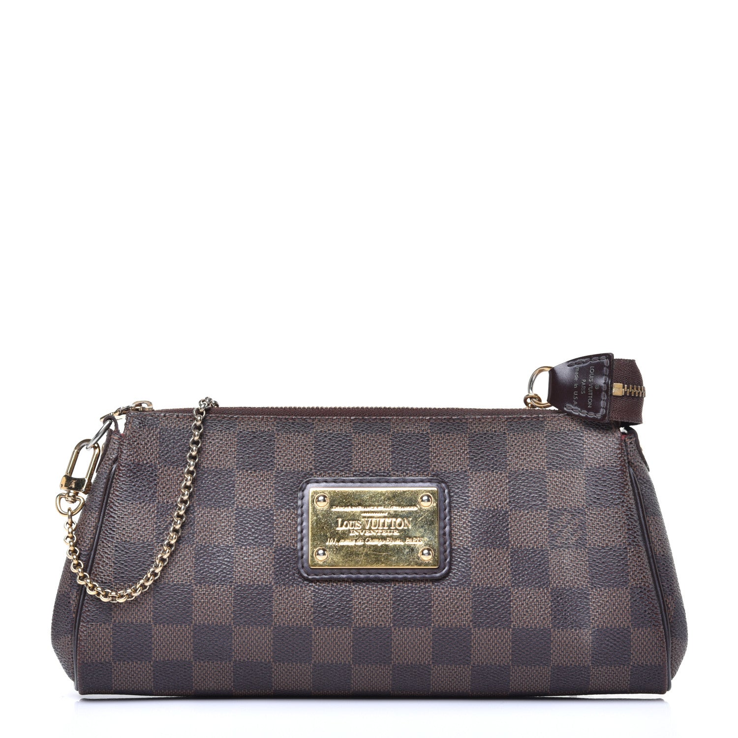 Louis Vuitton Damier Ebene Eva Clutch 1 of 9