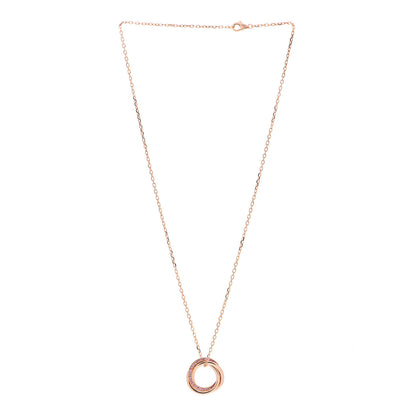 Cartier 18K Pink Gold Pink Sapphire Trinity Pendant Necklace 2 of 4
