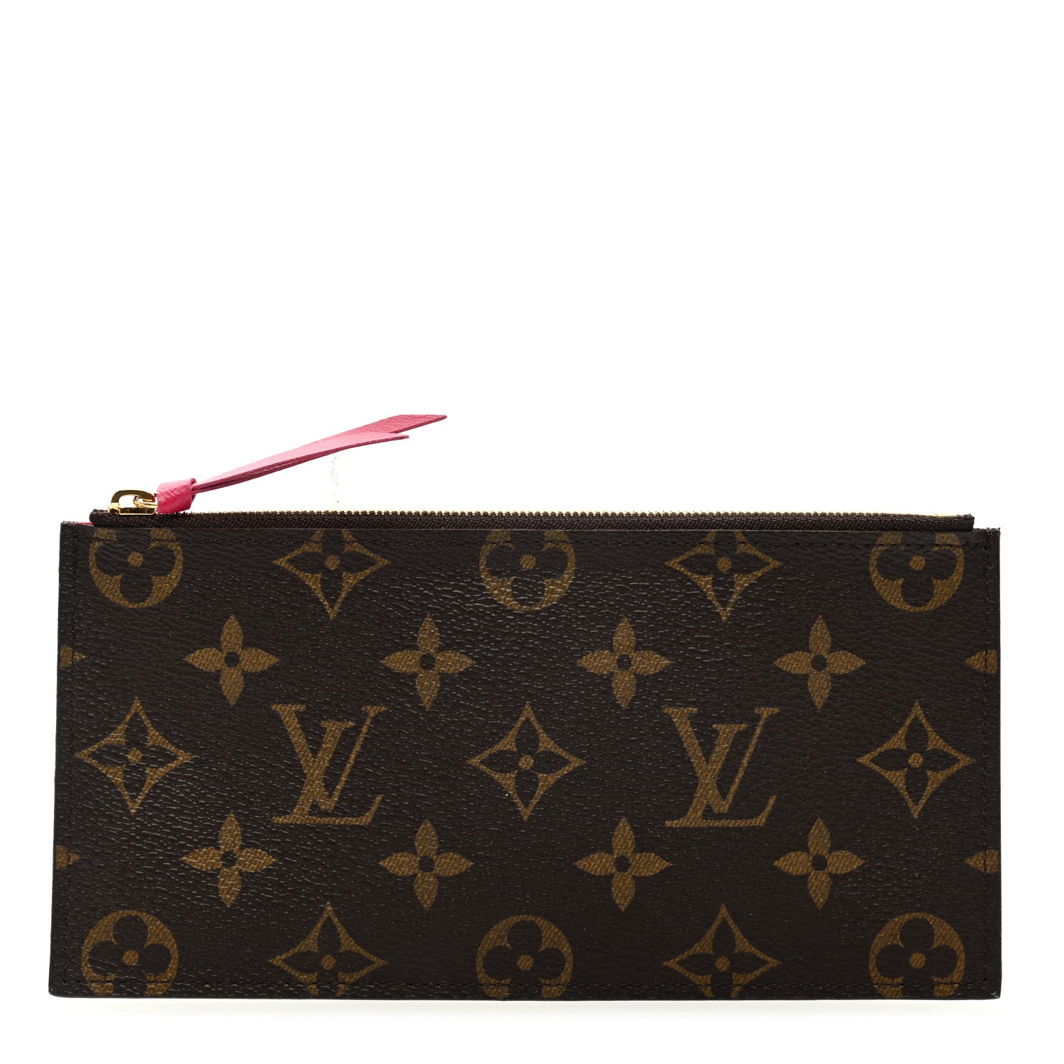 Louis Vuitton Monogram Felicie Chain Wallet Zippered Insert Fuchsia 1 of 6