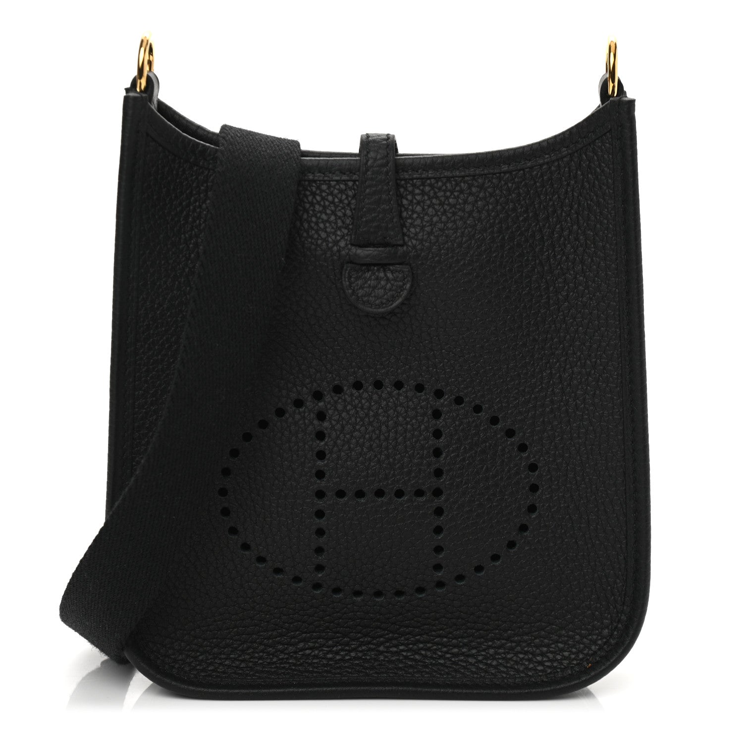 Hermes Taurillon Clemence Evelyne TPM Black 1 of 11