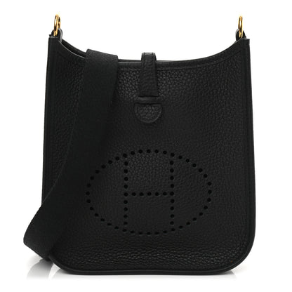 Hermes Taurillon Clemence Evelyne TPM Black 1 of 11
