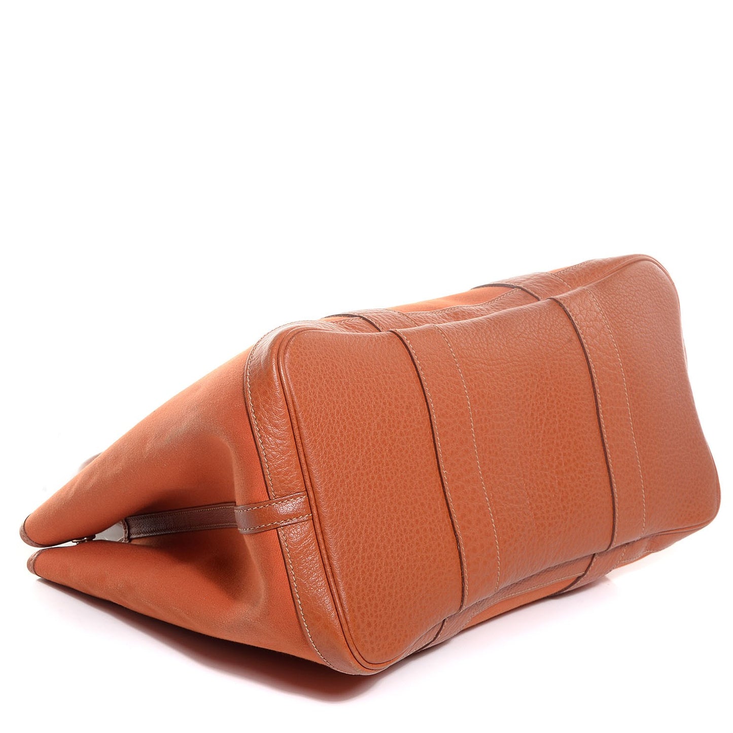 Toile Leather Garden Party Tote 36 MM Orange