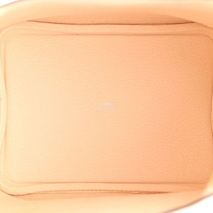 Hermes Taurillon Clemence Swift Eclat Picotin Lock 18 PM Nata Jaune Poussin 5 of 11