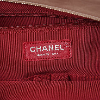 Chanel Aged Calfskin Quilted Large Gabrielle Shopping Tote Beige Black 6 of 7