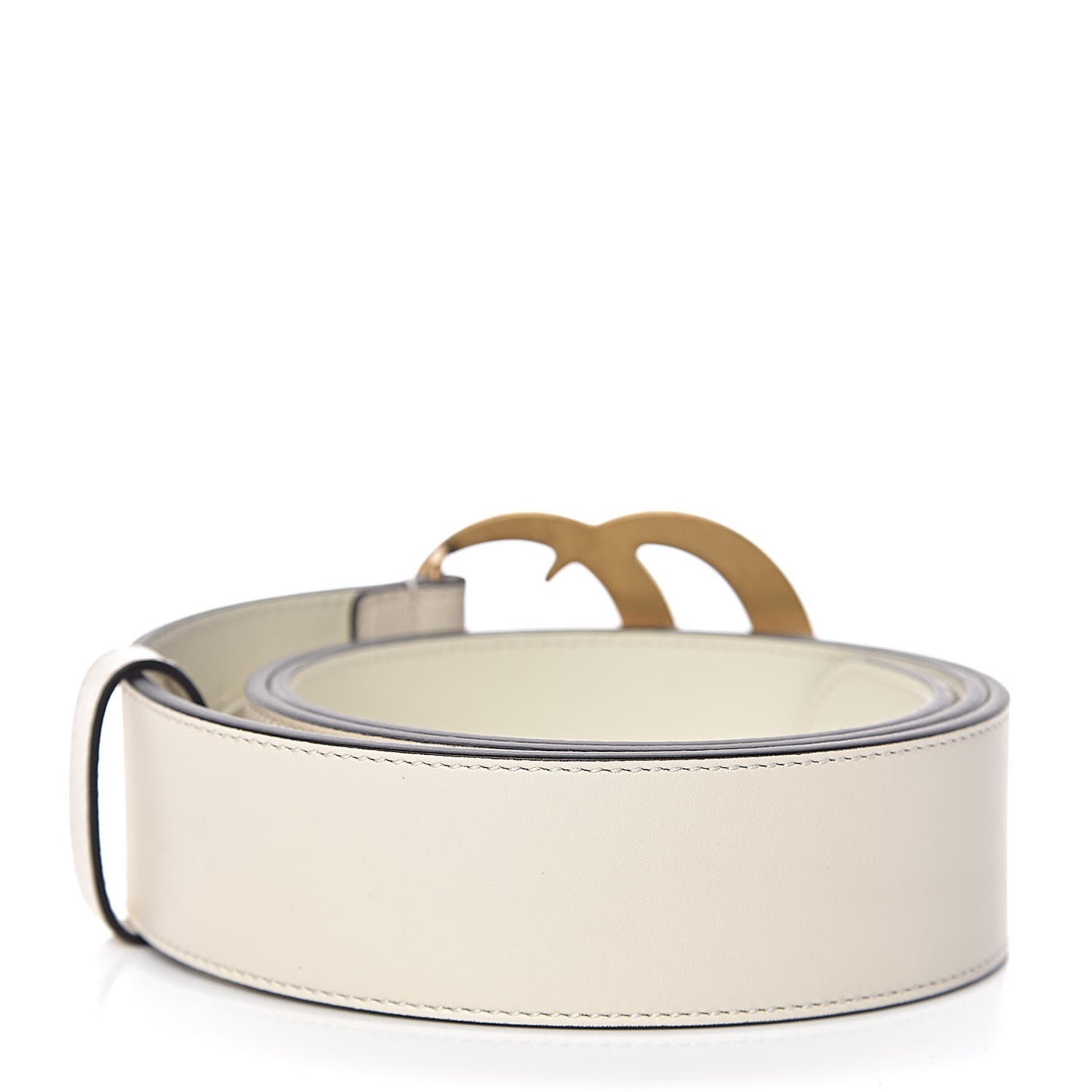 Calfskin Double G 40mm Belt 90 36 Mystic White