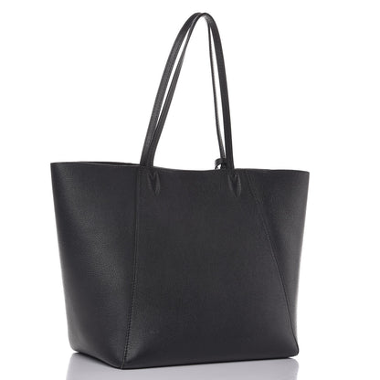 Louis Vuitton Calfskin Lockme Cabas Black 3 of 14