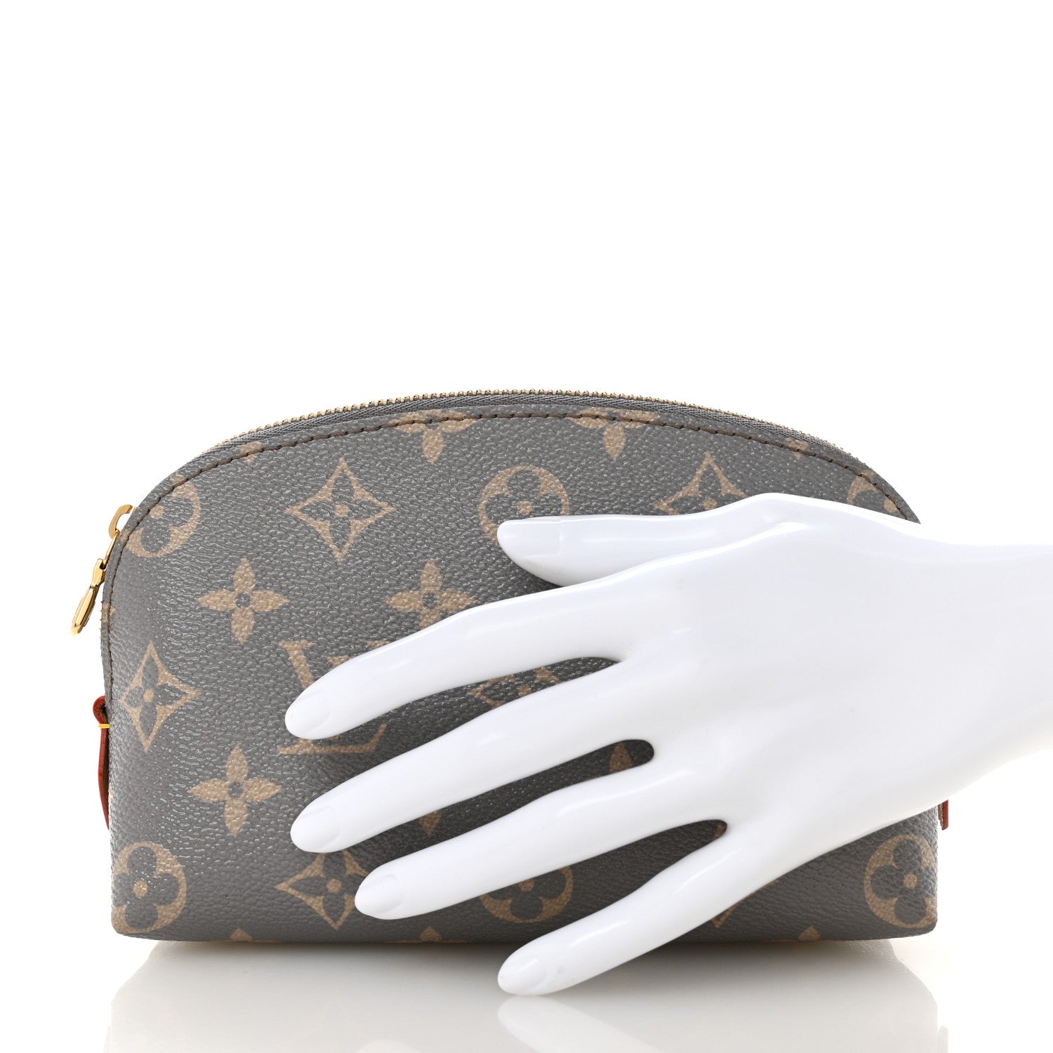 Louis Vuitton Monogram Trianon Cosmetic Pouch PM Grey 2 of 8