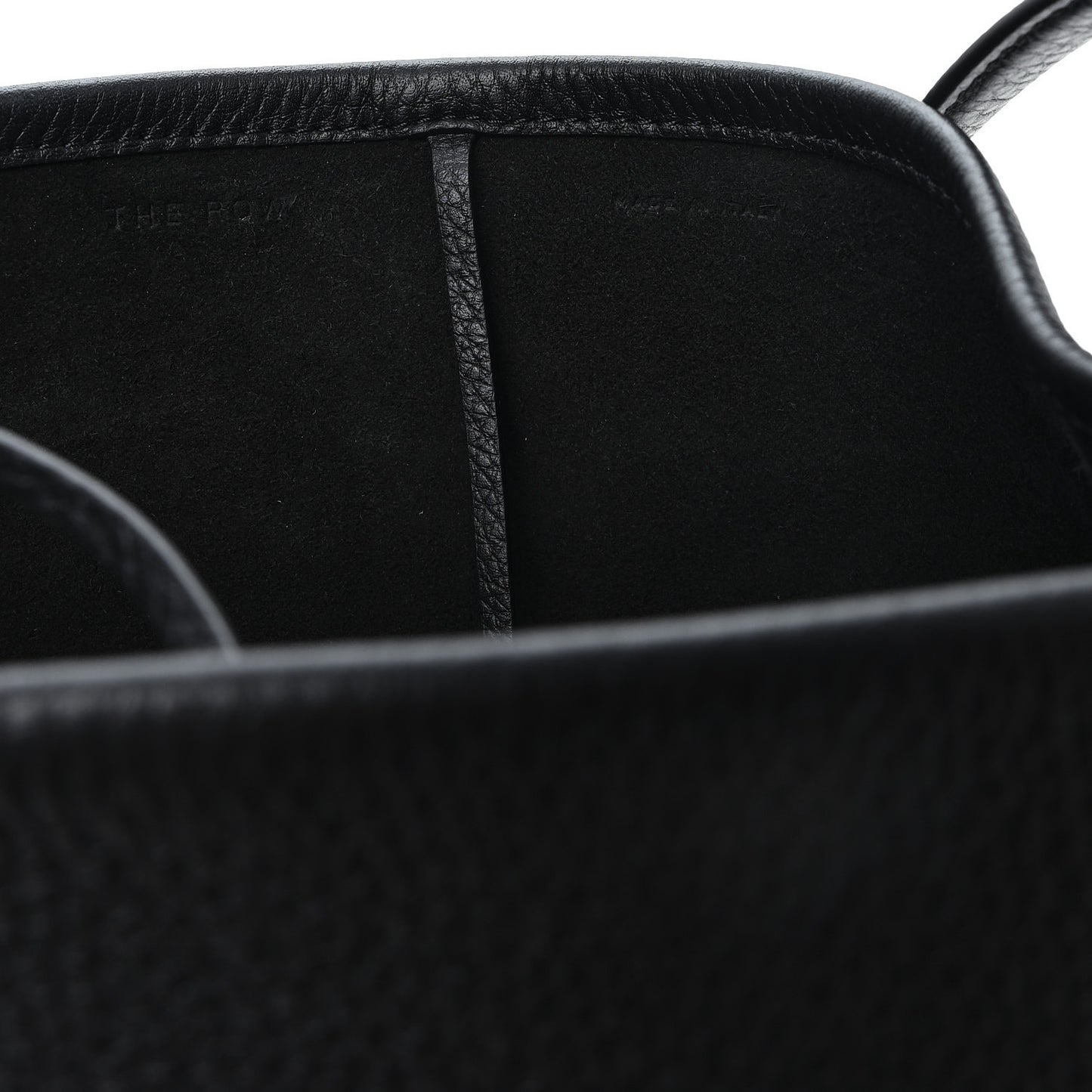 Grained Calfskin Medium N/S Park Tote Black