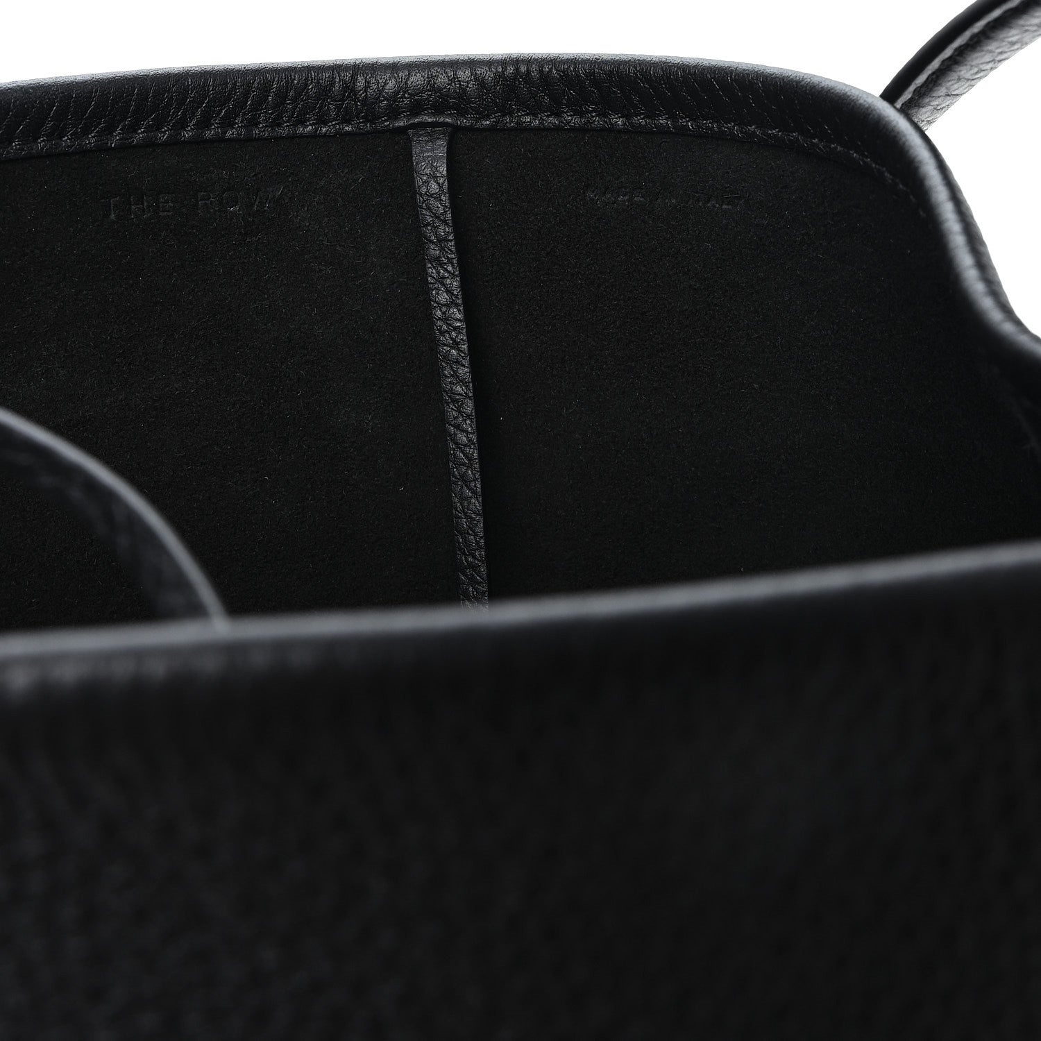 The Row Grained Calfskin Medium N/S Park Tote Black 6 of 9