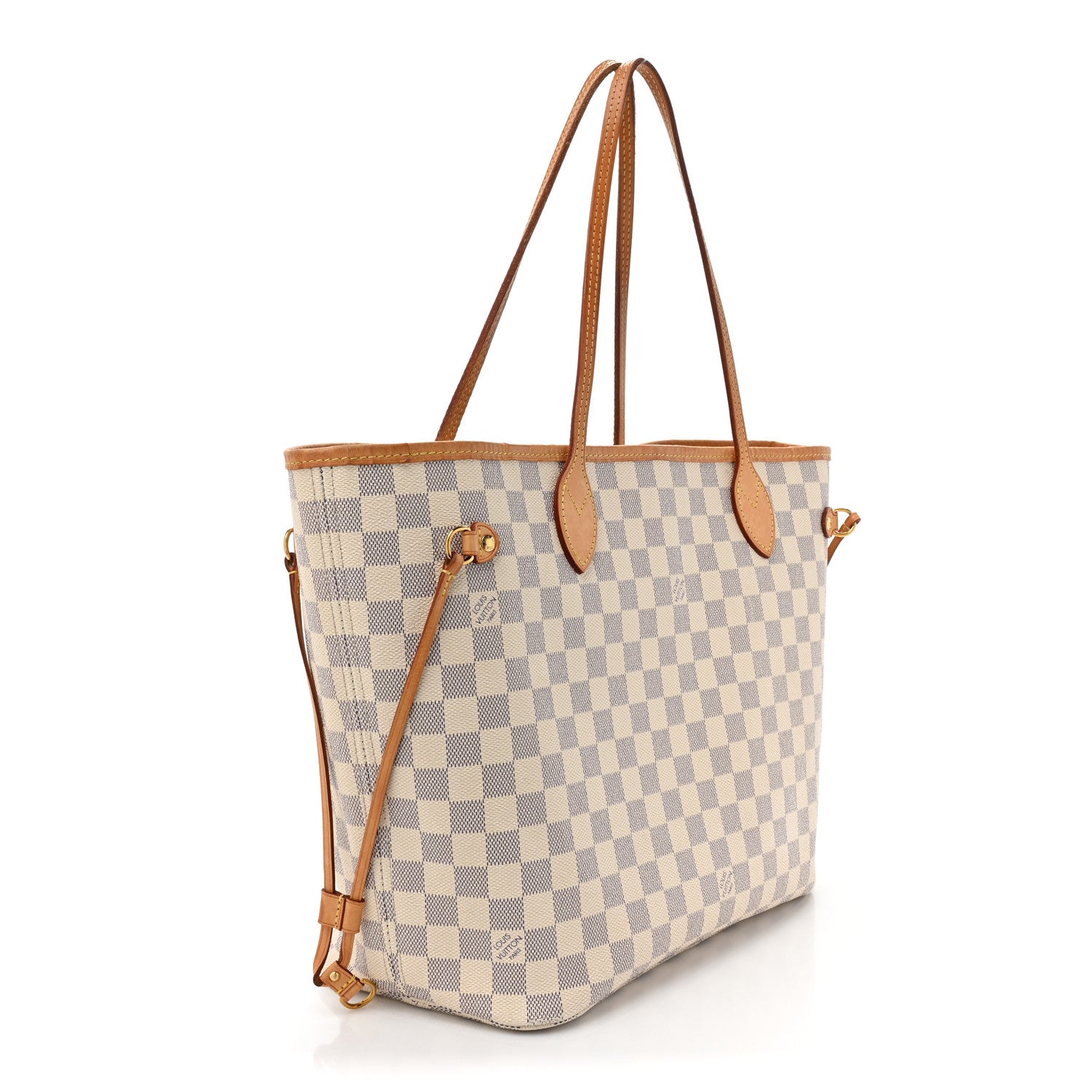 Louis Vuitton Damier Azur Neo Neverfull MM Rose Ballerine 3 of 18