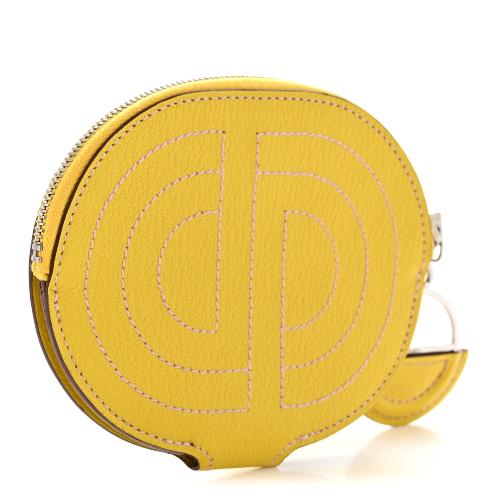 Hermes Chevre Mysore Mini In-The-Loop Card Holder Jaune De Naples ...