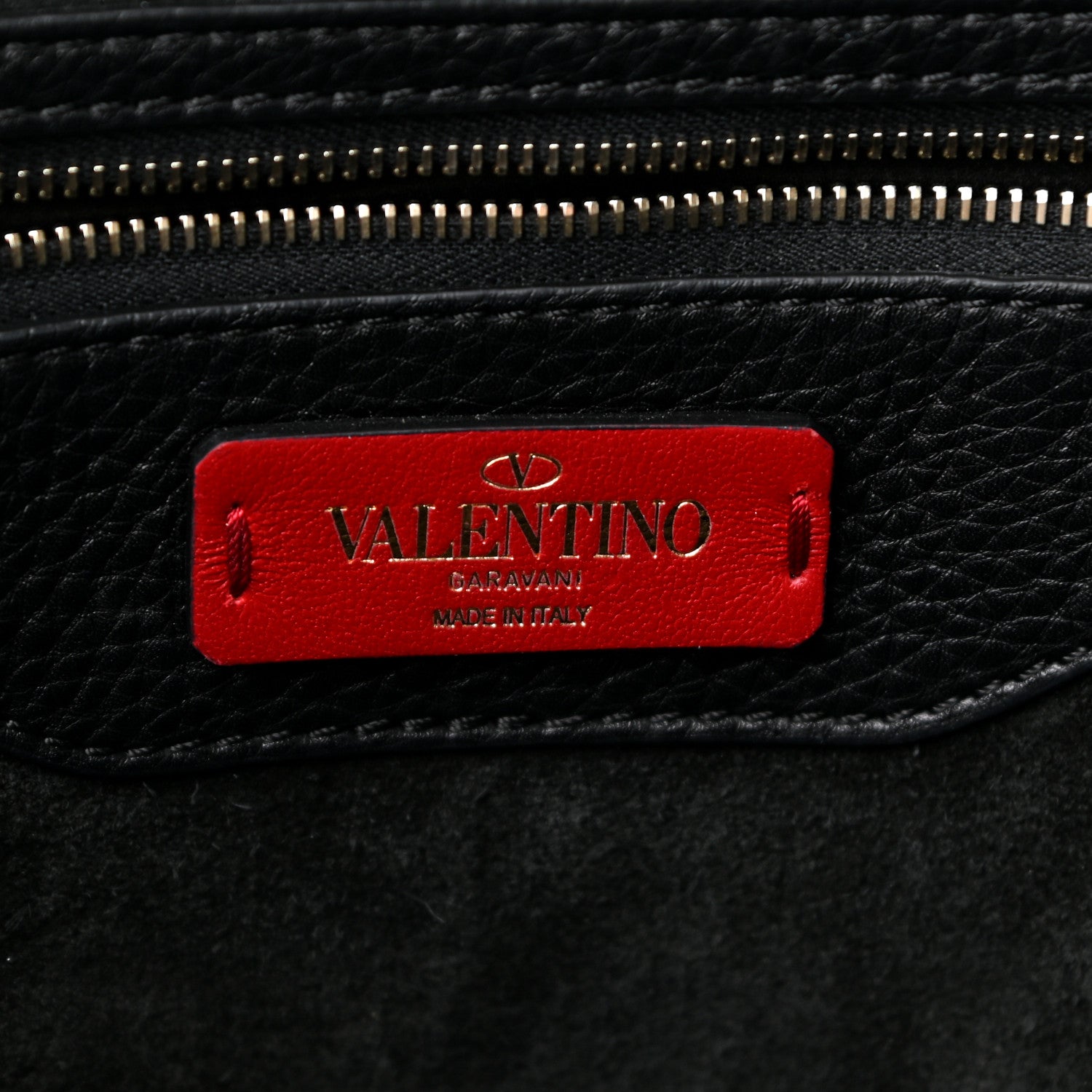 Valentino Garavani Grained Calfskin Rockstud Shoulder Tote Black 6 of 10