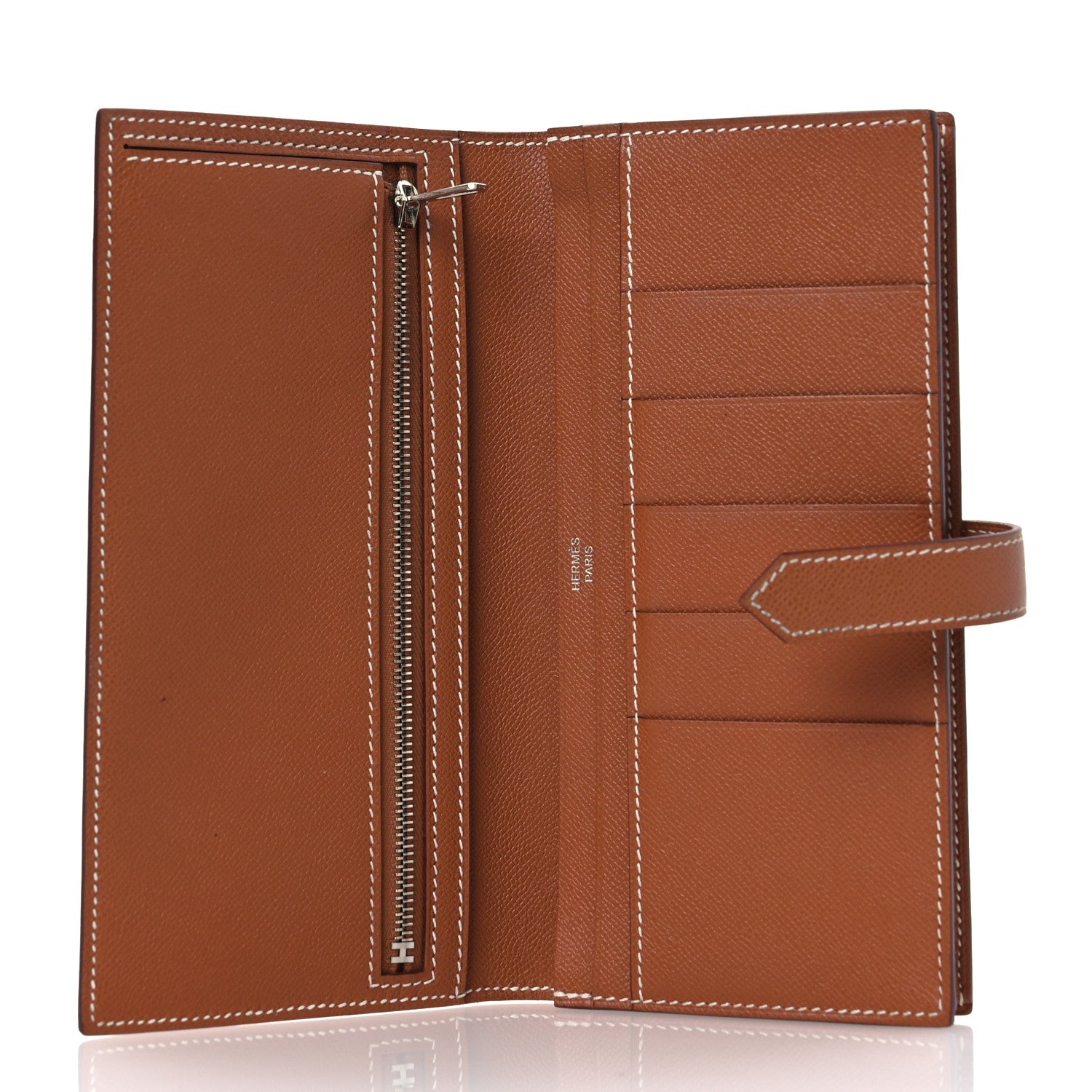 Hermes Epsom Bearn Gusset Wallet Gold 5 of 15