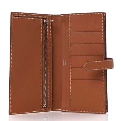 Hermes Epsom Bearn Gusset Wallet Gold 5 of 15