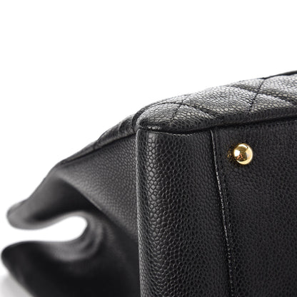 Chanel Caviar Quilted XL Grand Shopping Tote GST Black 8 of 12