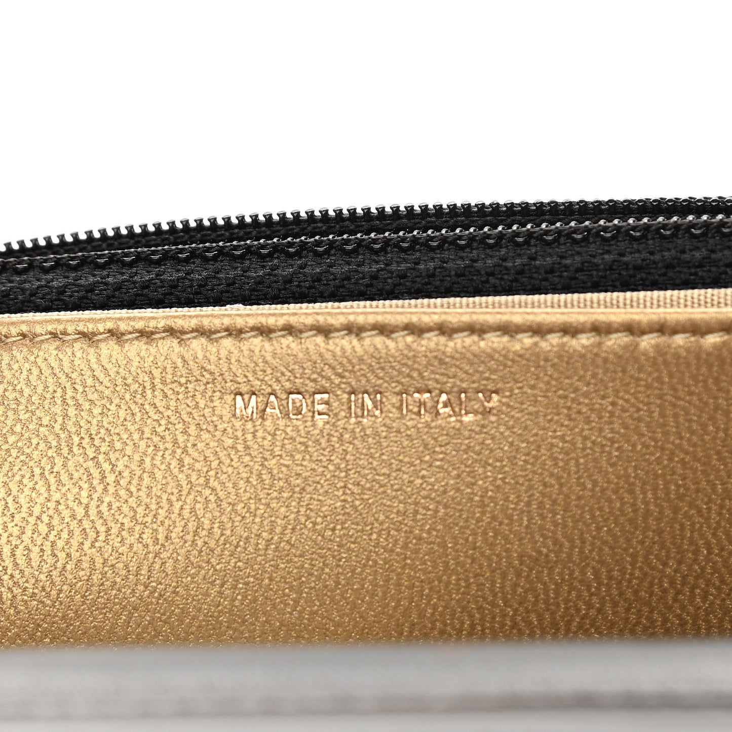 Lambskin Quilted CC Pearl Crush Wallet on Chain WOC Black