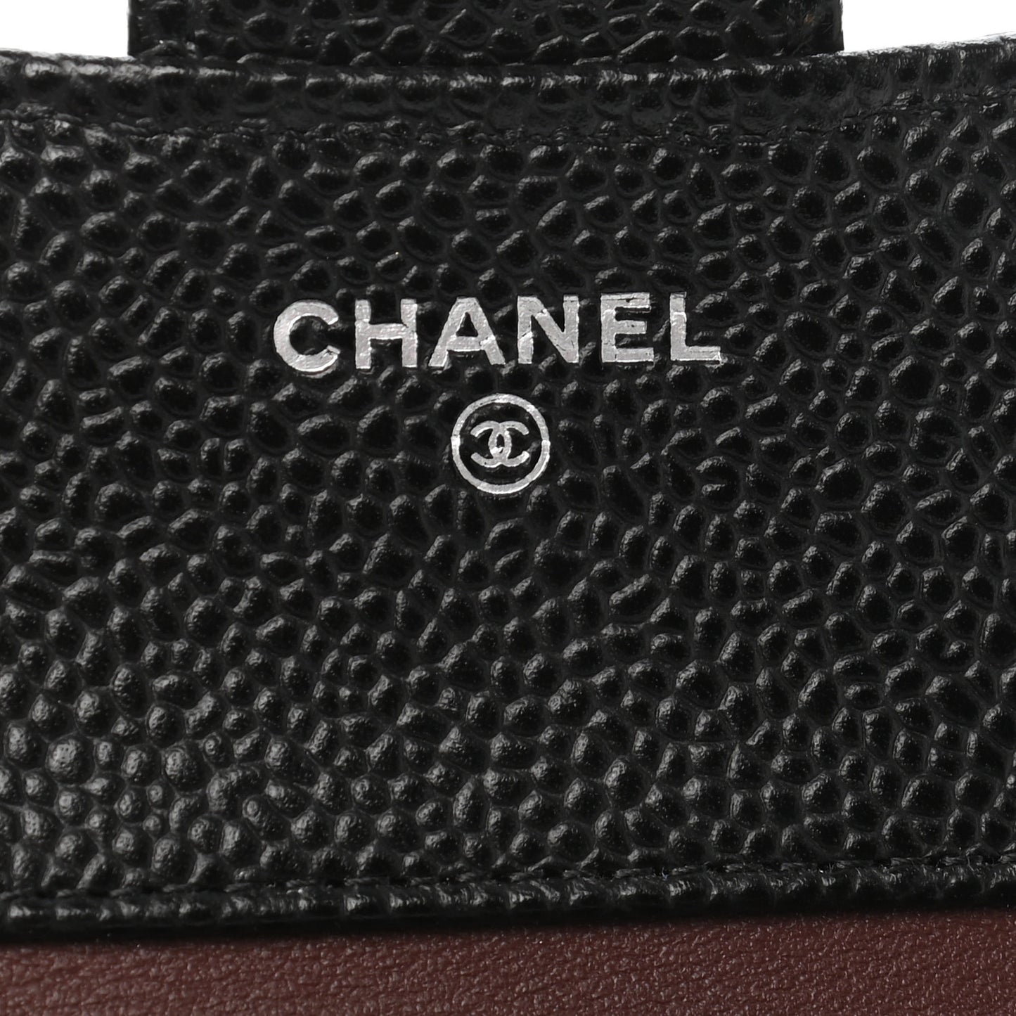 Caviar Quilted Compact Flap Wallet Black