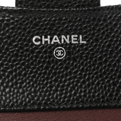 Chanel Caviar Quilted Compact Flap Wallet Black 6 of 7