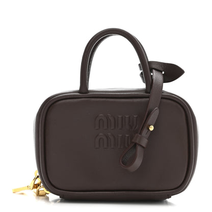 Miu Miu Calfskin Beau Micro Bag Briarwood 1 of 8