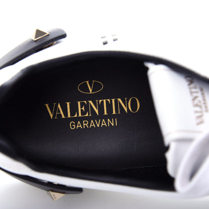 Valentino Garavani Calfskin Womens Backnet Sneakers 37.5 White Black 8 of 10