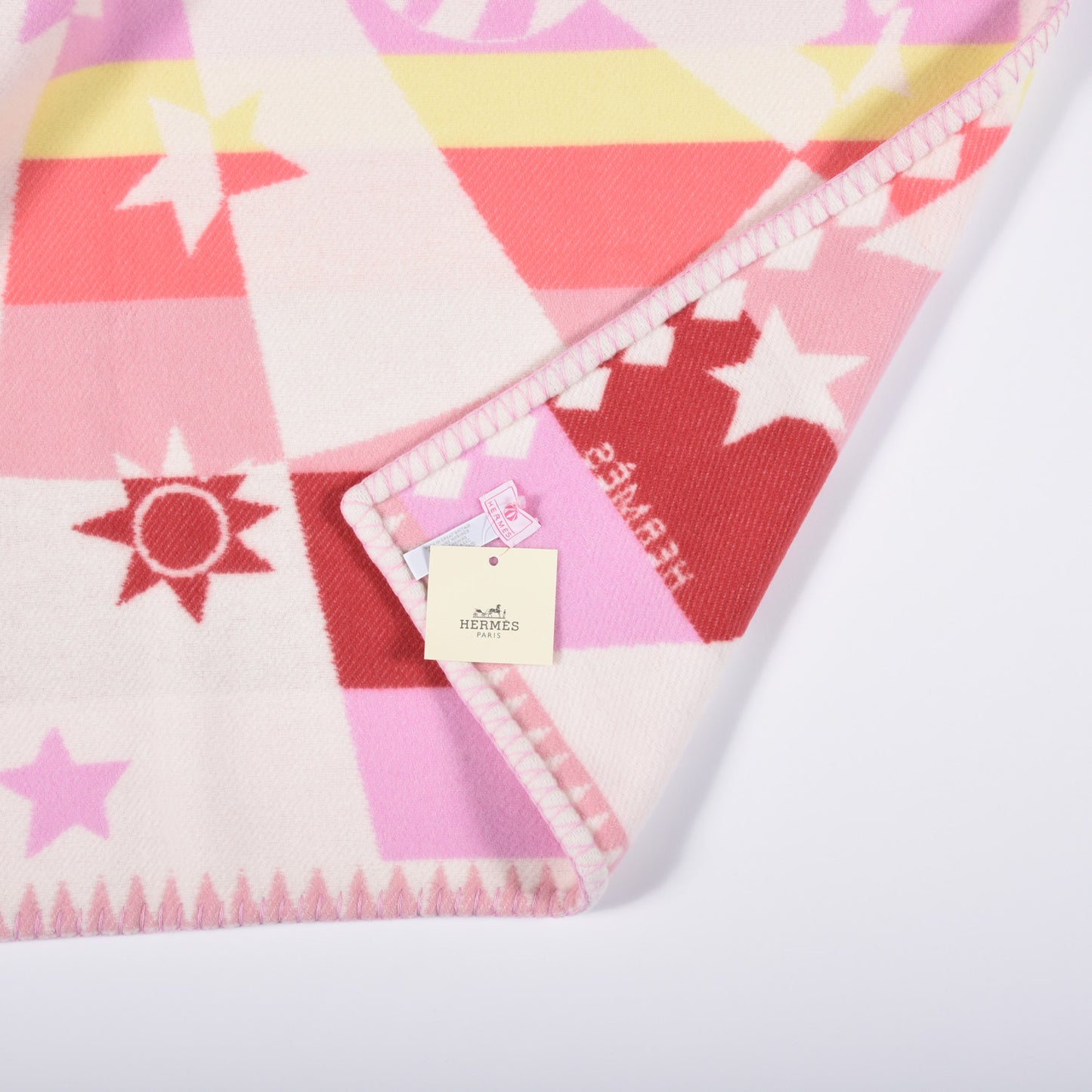 Wool Cashmere Avalon Circus Throw Blanket Petale