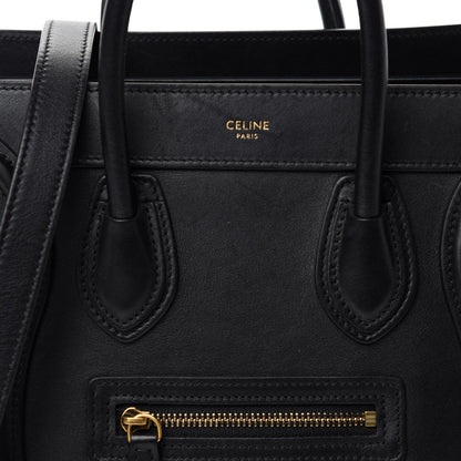 Celine Smooth Calfskin Nano Luggage Black 13 of 13