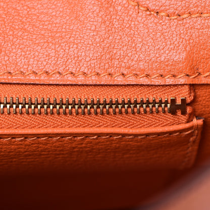 Hermes Ostrich Birkin 30 Orange 19 of 33