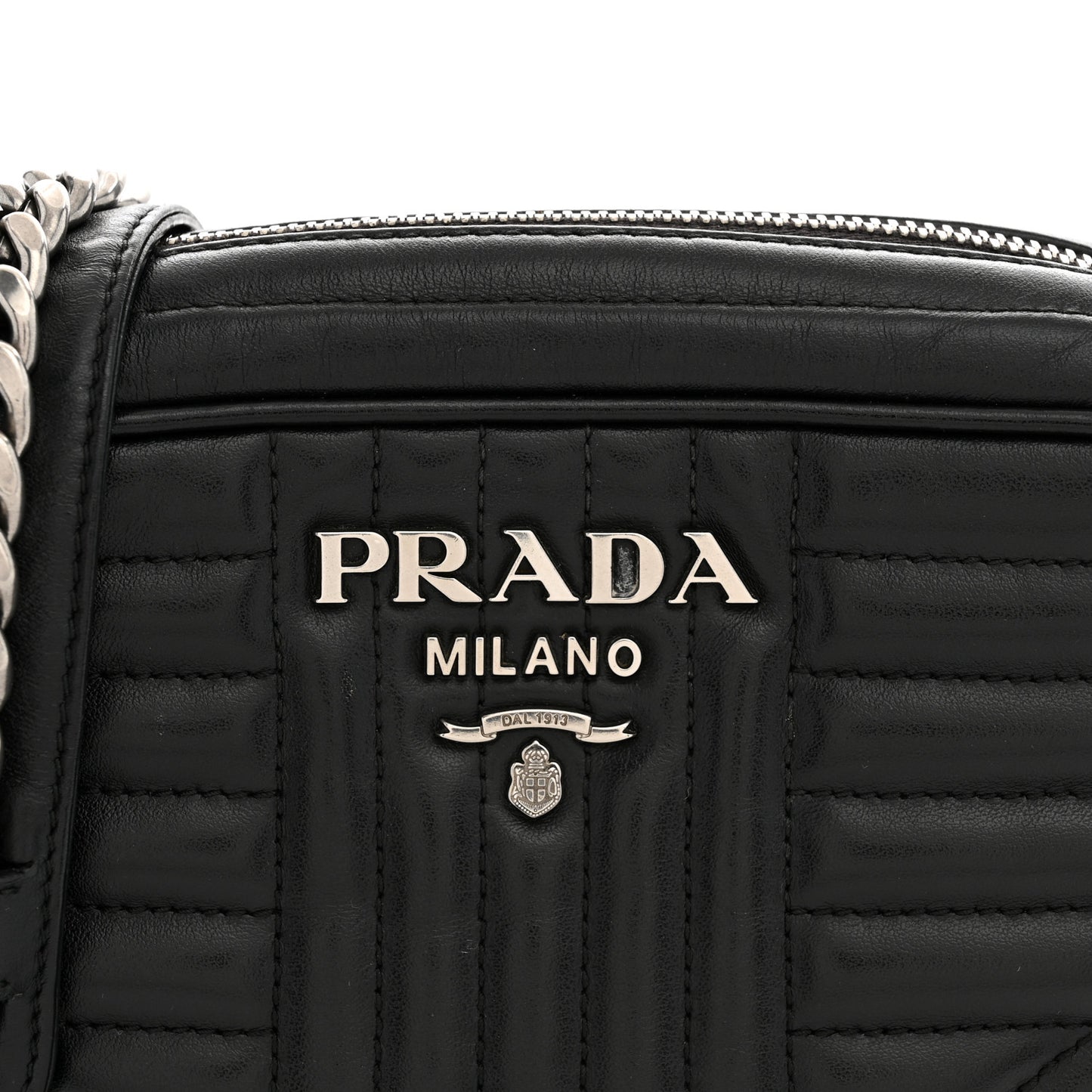 Soft Calfskin Diagramme Camera Bag Black