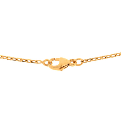 Hermes Lacquered Rose Gold Mini Pop H Pendant Necklace Rose Dragee 5 of 5