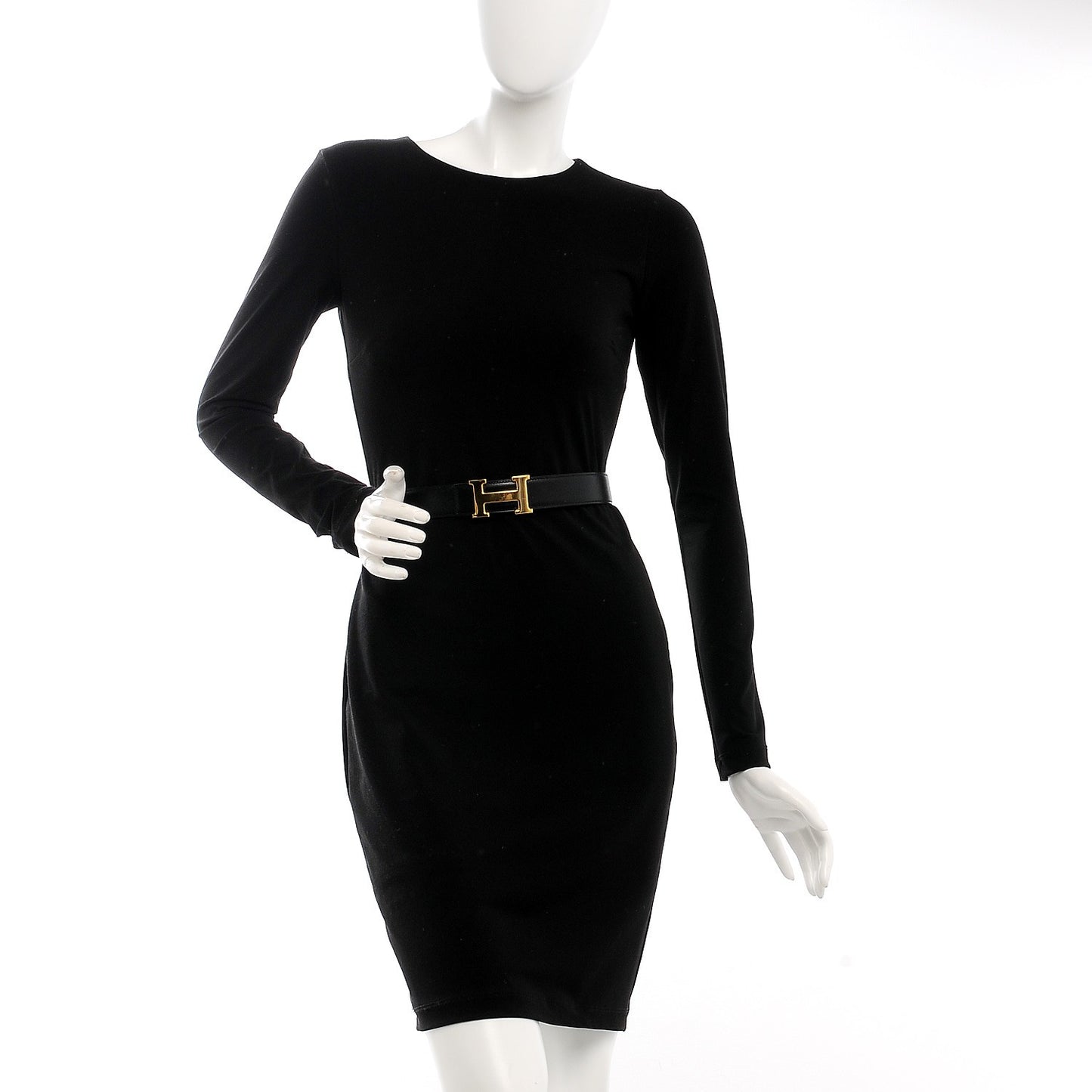 Box Epsom 32mm H Belt 65 Black Gold