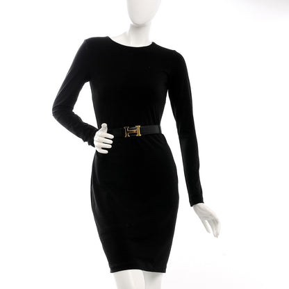 Hermes Box Epsom 32mm H Belt 65 Black Gold 2 of 11