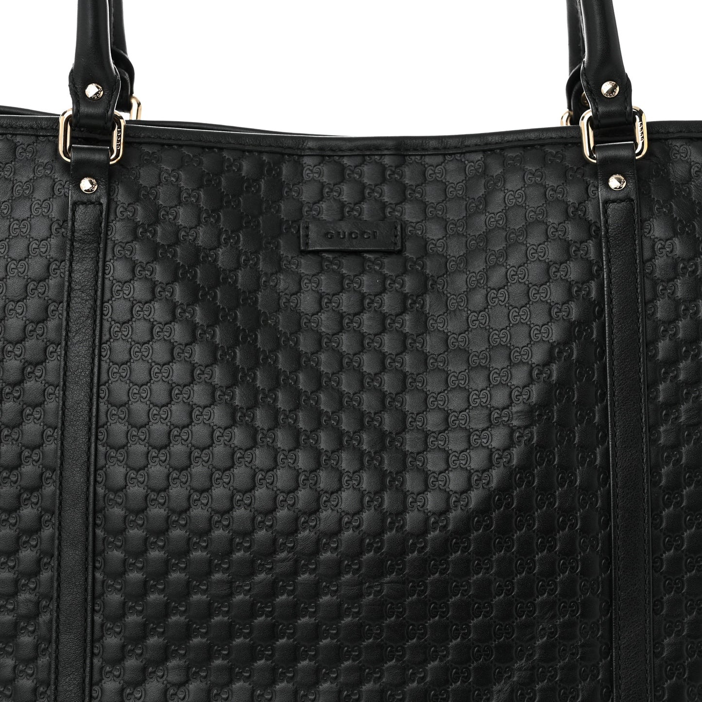 Microguccissima Large Joy Tote  Black