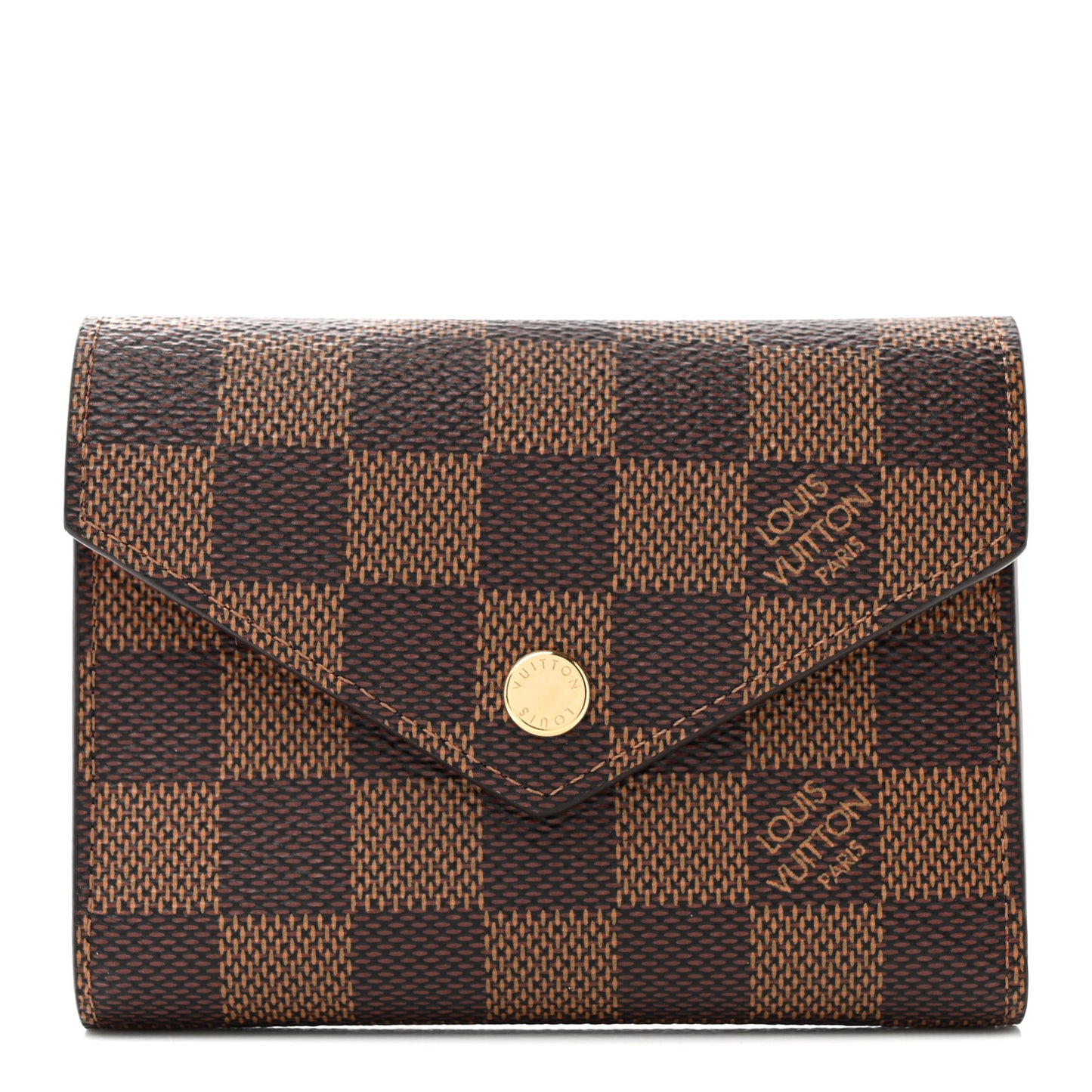 Damier Ebene Victorine Wallet Red