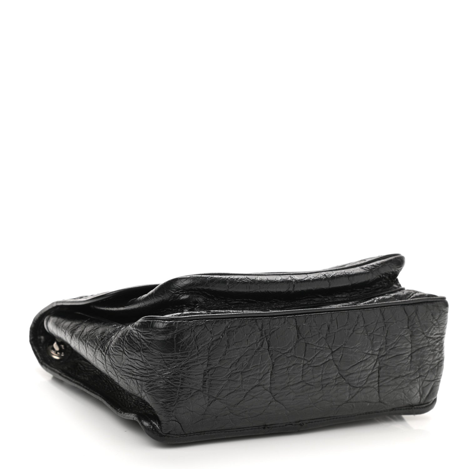 Saint Laurent Crinkled Calfskin Matelasse Monogram Medium Niki Chain Satchel Black 4 of 11