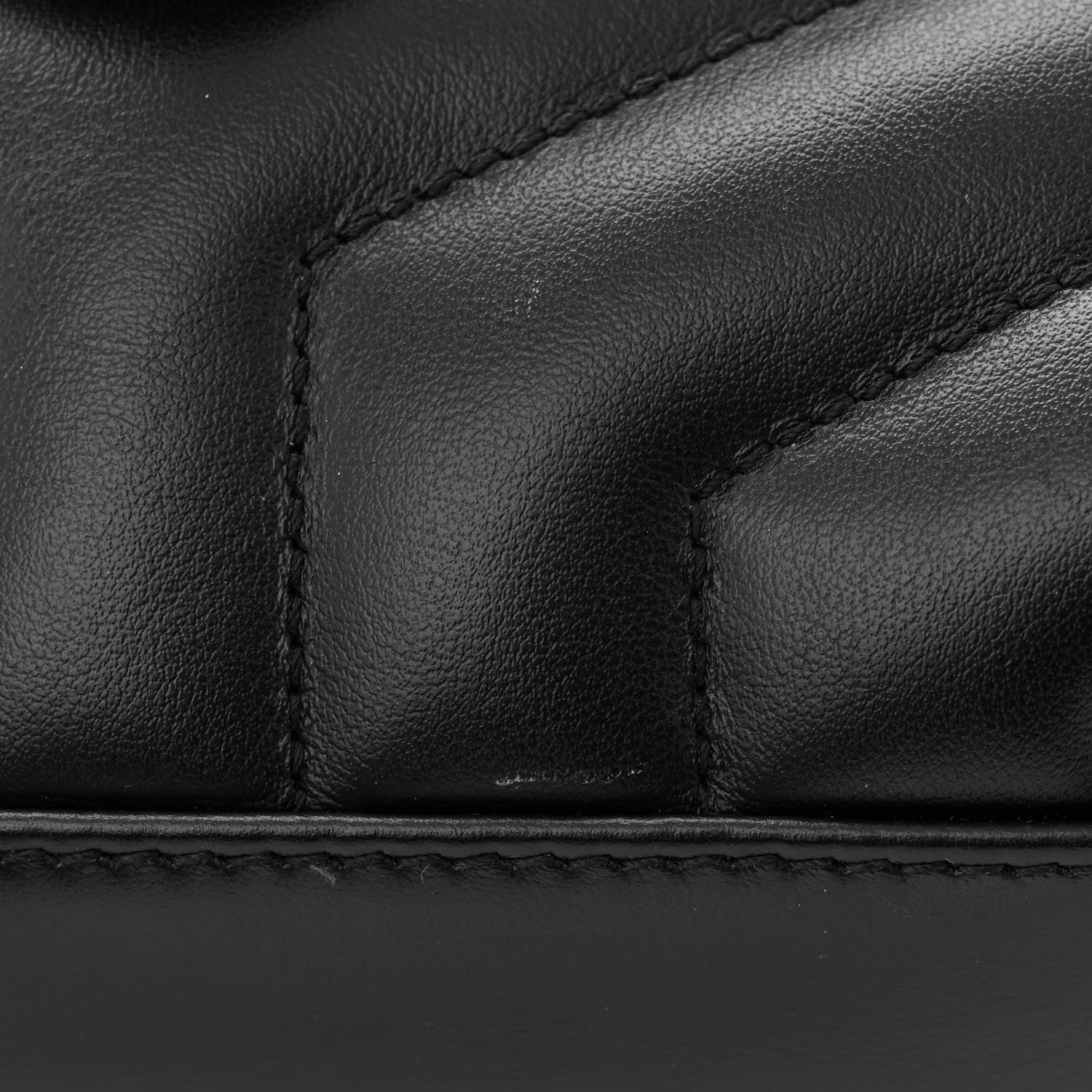 Saint Laurent Calfskin Y Quilted Monogram Toy Loulou Crossbody Bag Black 11 of 14