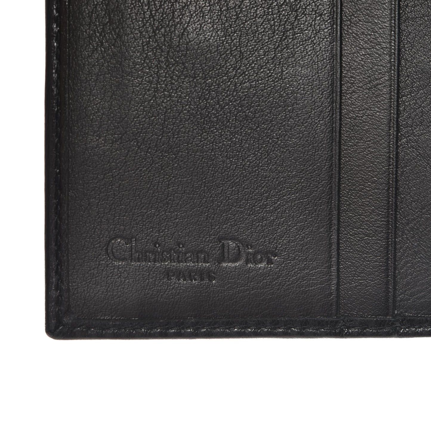 Lambskin Studded Cannage Lady Dior Compact Wallet Black