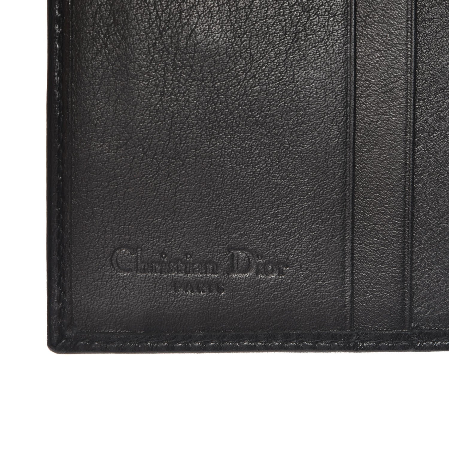 Christian Dior Lambskin Studded Cannage Lady Dior Compact Wallet Black 6 of 7