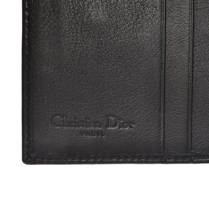 Christian Dior Lambskin Studded Cannage Lady Dior Compact Wallet Black 6 of 7