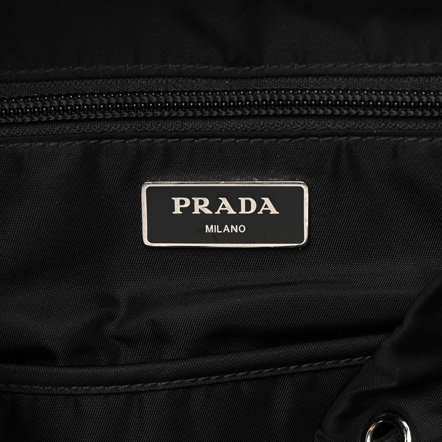 Tessuto Nylon Montagna Double Buckle Backpack Black