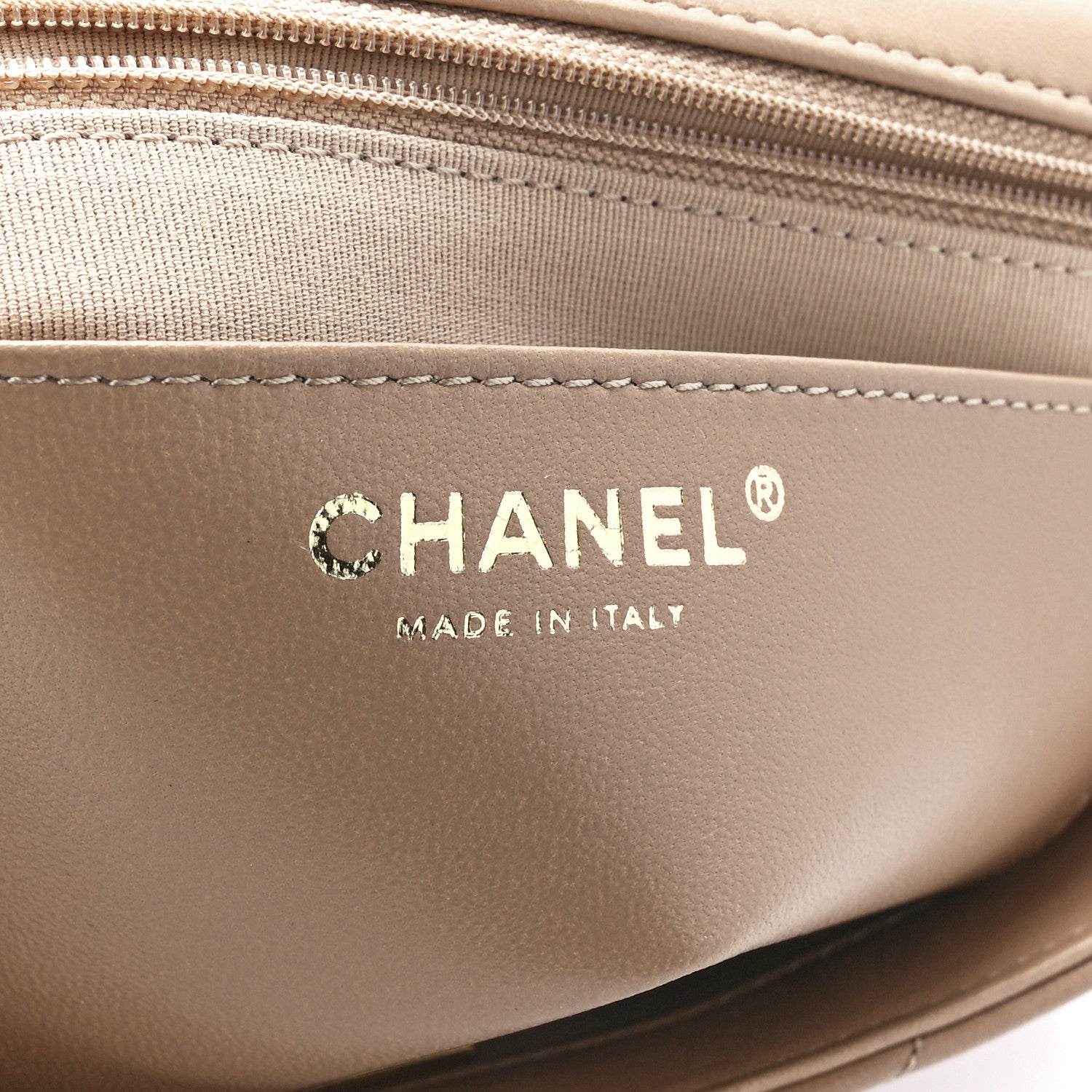 Chanel Lambskin Quilted Large CC Funky Town Flap Beige 6 of 12