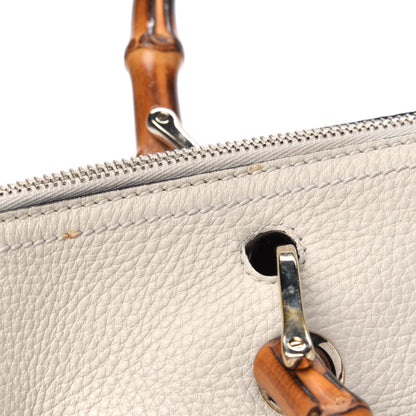 Gucci Calfskin Bamboo Medium Shopper Boston Mystic White 23 of 25