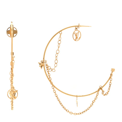 Louis Vuitton Roman Holidays Hoop Earrings Gold 1 of 4