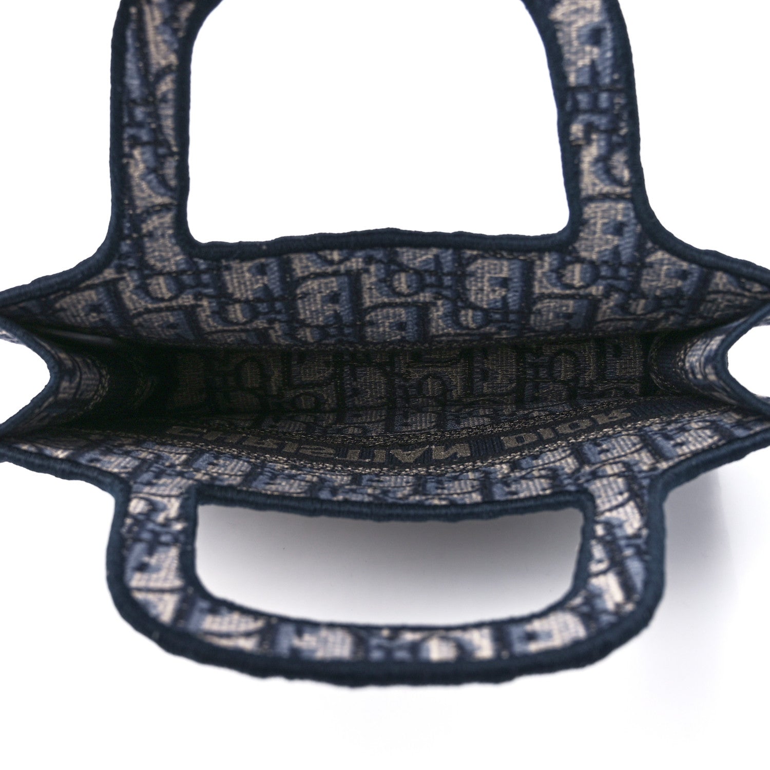 Christian Dior Oblique Mini Book Tote Blue Multicolor 5 of 11