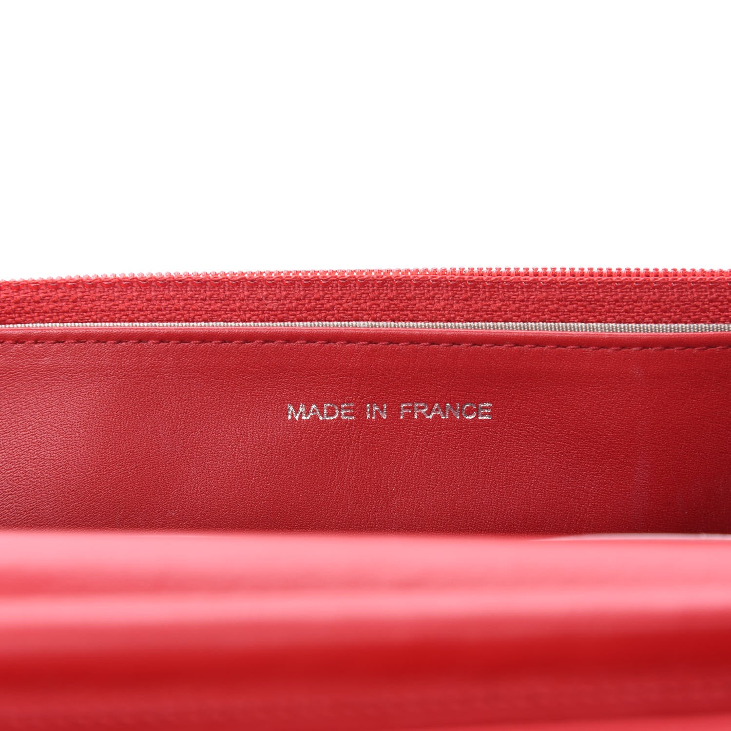 Chanel Caviar Sevruga Wallet on Chain WOC Red 10 of 13