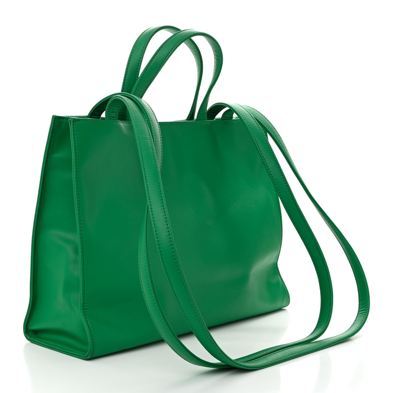 Telfar Vegan Leather Medium Shopping Bag Greenscreen 3 of 10