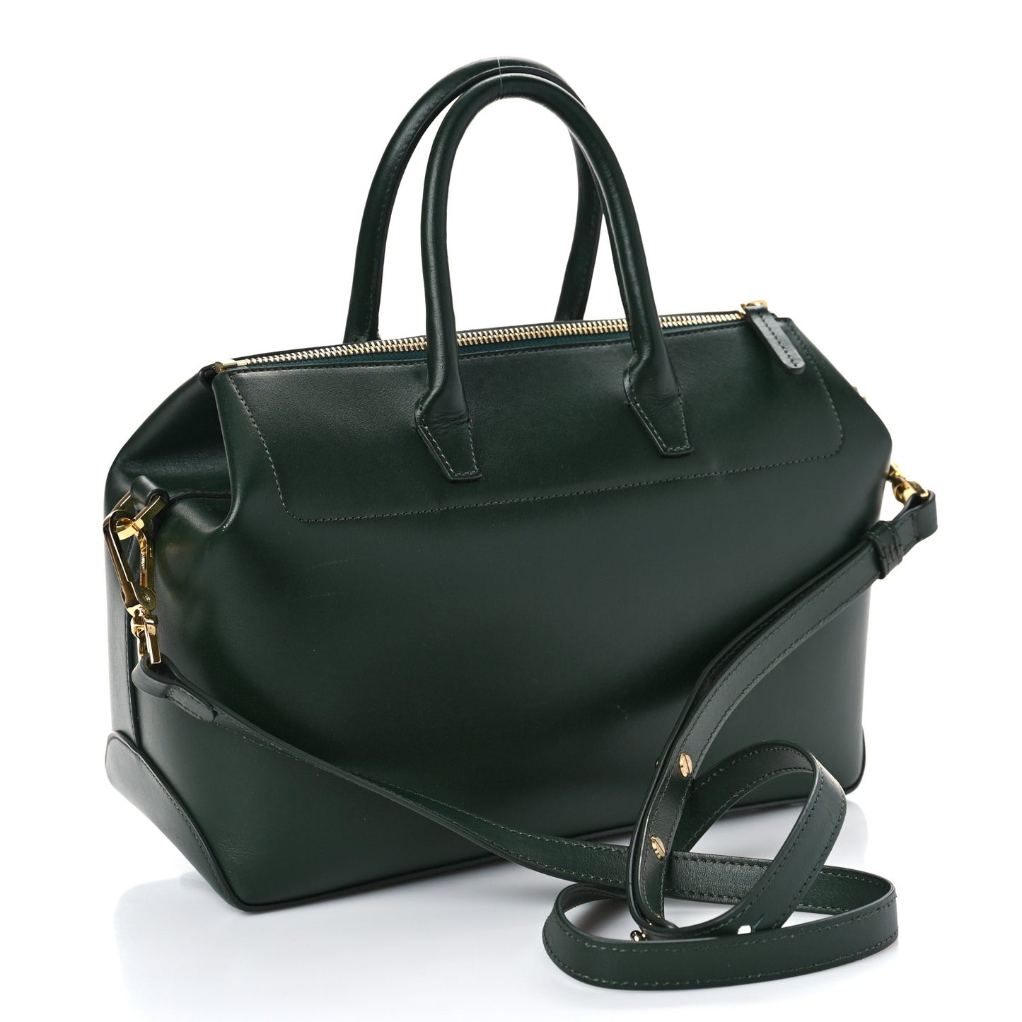 Calfskin Mini Travel Crossbody Bag Moss
