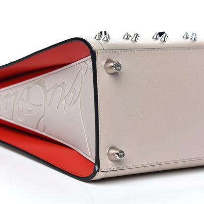 Christian Louboutin Calfskin Spikes Loubinthesky Medium Paloma Nude Platine 6 of 10