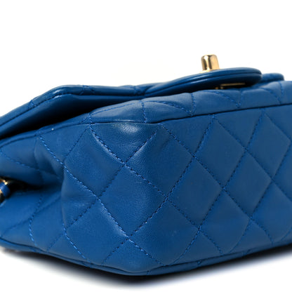 Chanel Lambskin Quilted Mini Pearl Crush Flap Blue 10 of 11